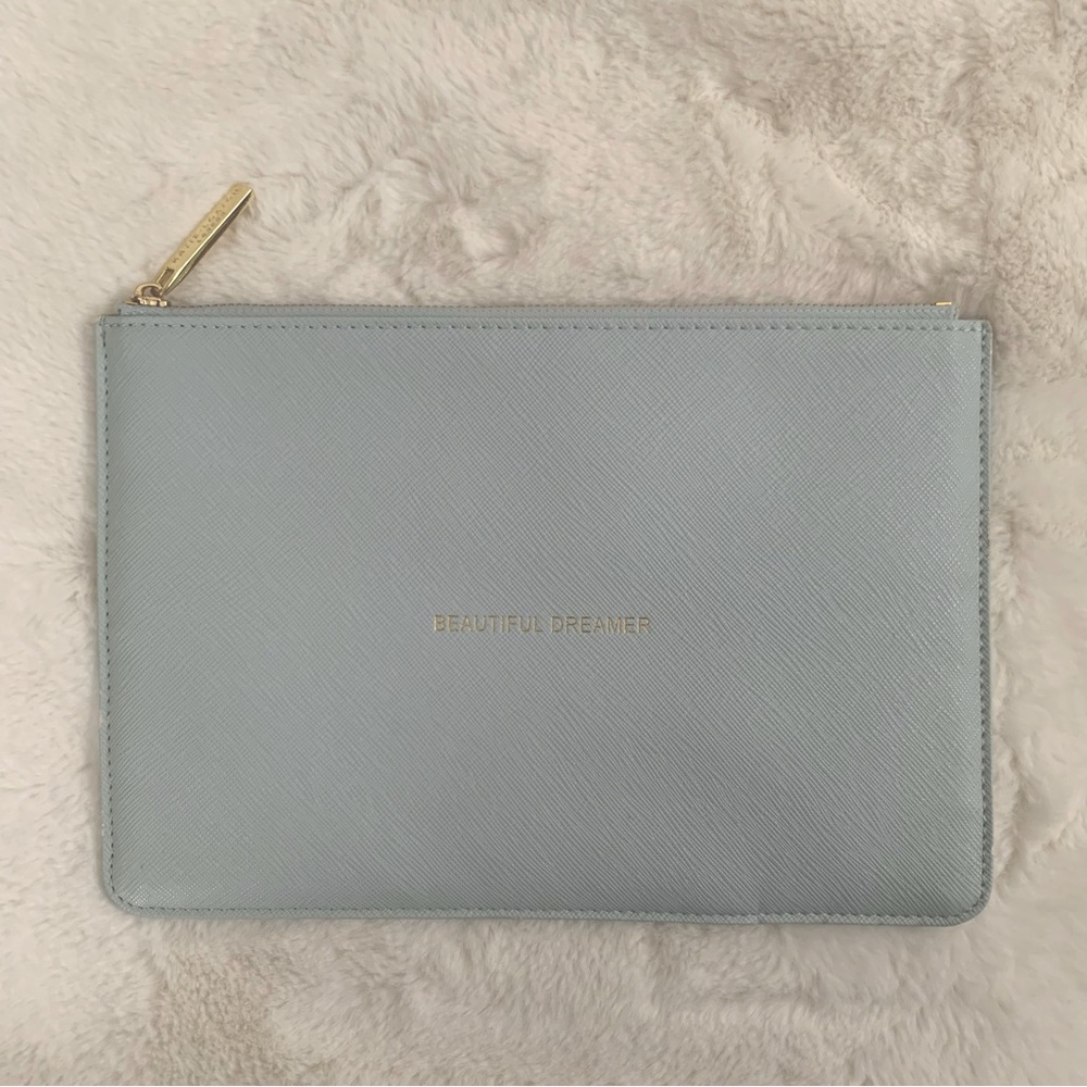 Katie Loxton London Beautiful Dreamers Cloud Blue Slim Perfect Pouch
